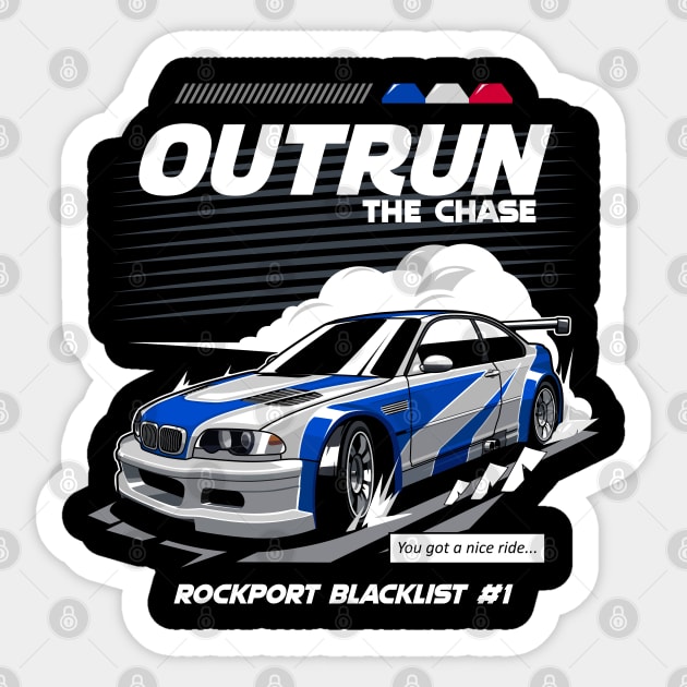 Need For Speed: Most Wanted BMW M3 GTR Sticker by kucingtertawa